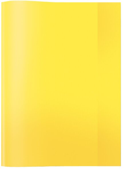 Heftschoner Folie transp. A4 gelb hoch