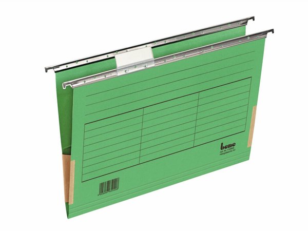 Hängemappe A4 mit Frosch grün 230g/qm Farbkarton, Beschriftungs-