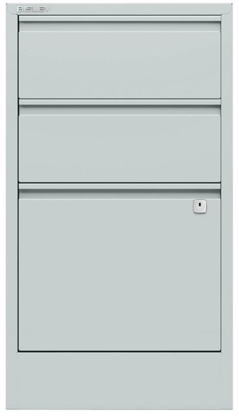 Hängeregistraturschrank, lichtgrau 1 HR-Schubladen, 2 Schubladen