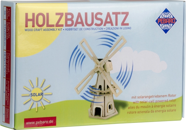 Holzb. SOLAR Windmühle 34 Teile, Nr: 834/1 Holzb. SOLAR Windmühle 34 Teile, Nr: 834/1