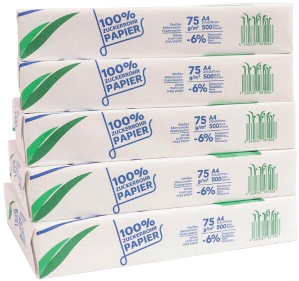 Kopierpapier Calima Zuckerrohrpapier, A4, 75g, 100% Tree Free