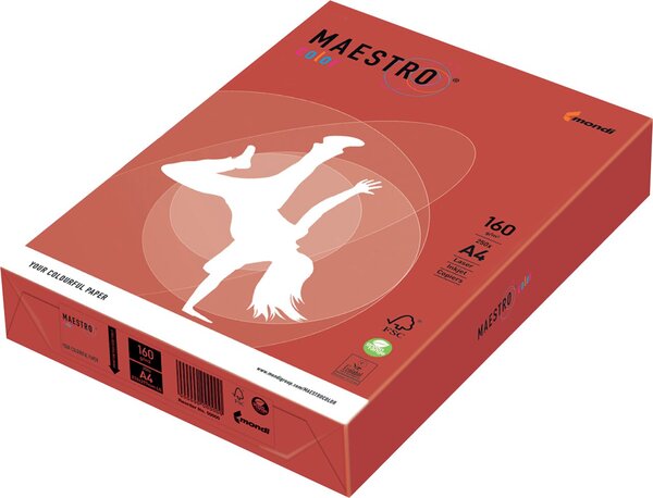 Kopierpapier Maestro Color, 160 g DIN A4, holzfrei, farbig