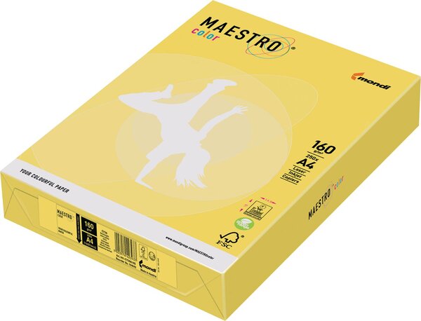 Kopierpapier Maestro Color, 160 g DIN A4, holzfrei, farbig