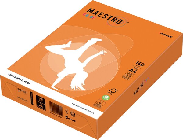 Kopierpapier Maestro Color, 160 g DIN A4, holzfrei, farbig