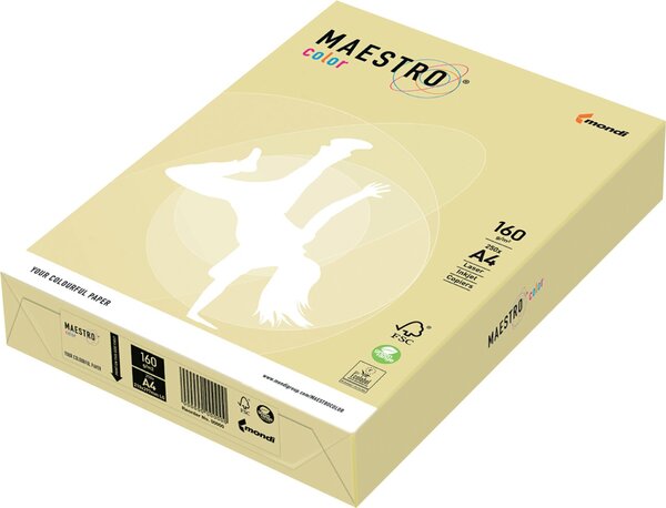Kopierpapier Maestro Color, 160 g DIN A4, holzfrei, farbig