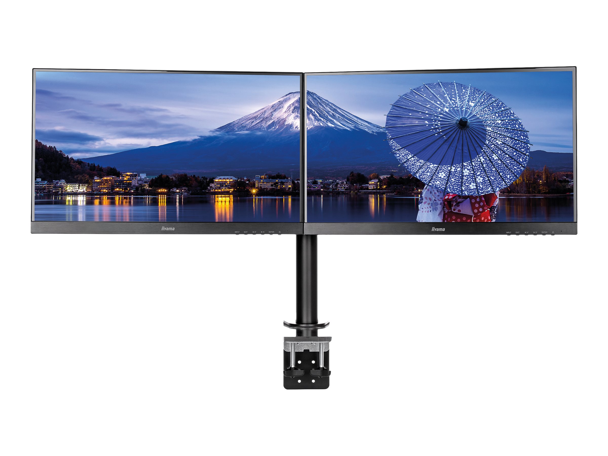 IIYAMA DS1002C-B1 Dual-Monitor Klemmhalterung fuer Displays von 10-30Zoll VESA IIYAMA DS1002C-B1 Dual-Monitor Klemmhalterung fuer Displays von 10-30Zoll VESA