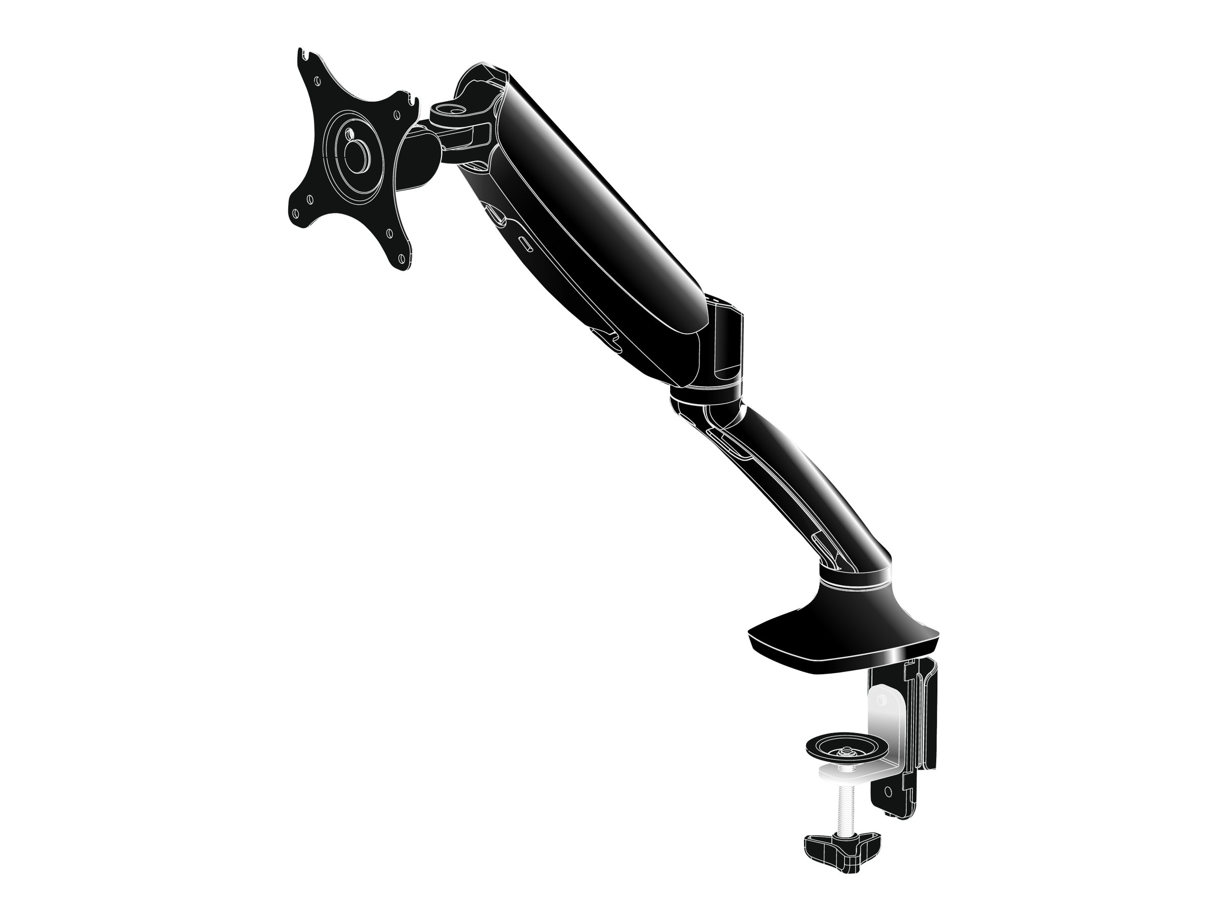 IIYAMA DS3001C-B1 ACC Flexible desk mount for single monitor 10-27i height adju