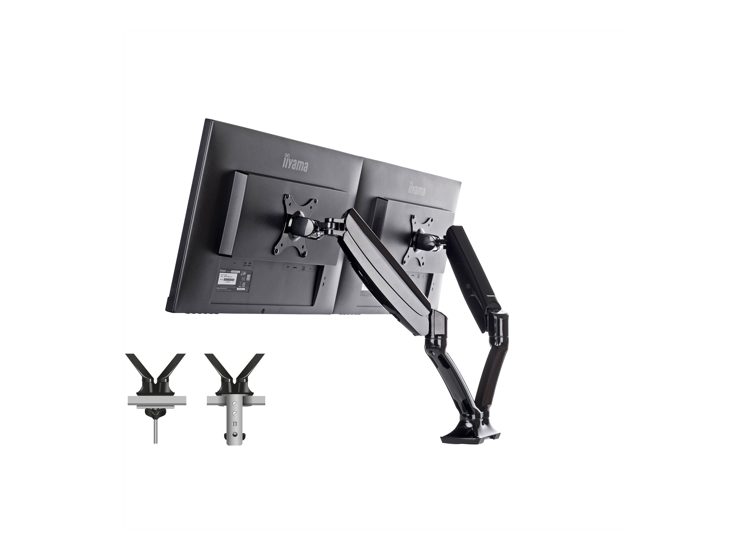 IIYAMA DS3002C-B1 ACC Flexible desk mount for dual monitor 10i-27i height adj. IIYAMA DS3002C-B1 ACC Flexible desk mount for dual monitor 10i-27i height adj.