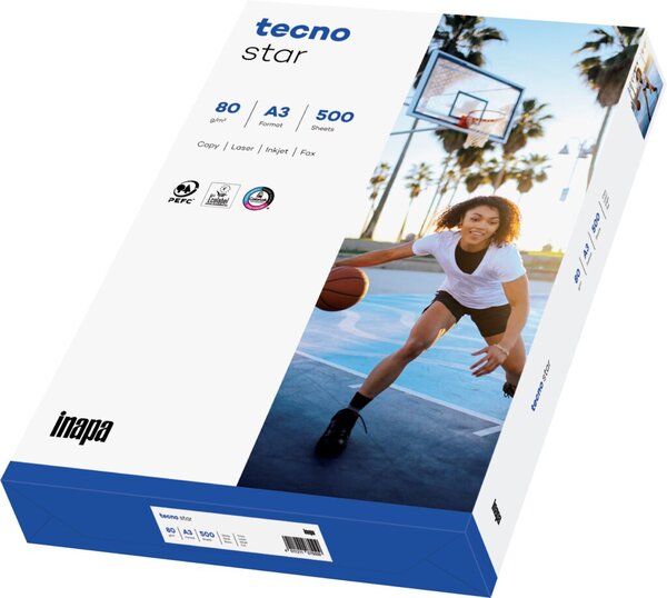 Kopierpapier, Tecno Starr, A3, 80g, weiß, 500 Blatt/Packung