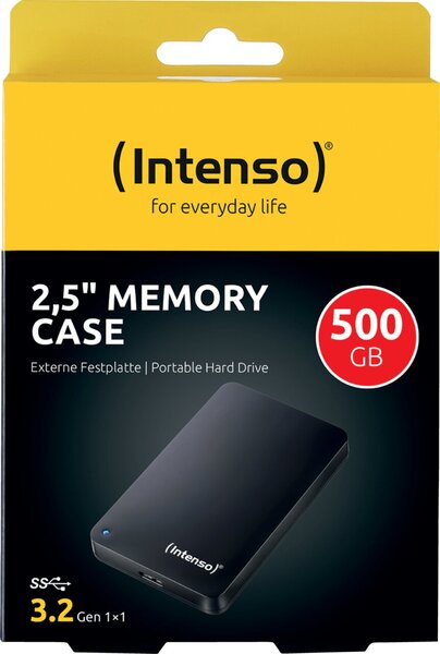 USB 500GB INTENSO Memory Case (2,5") USB3.0 schwarz retail