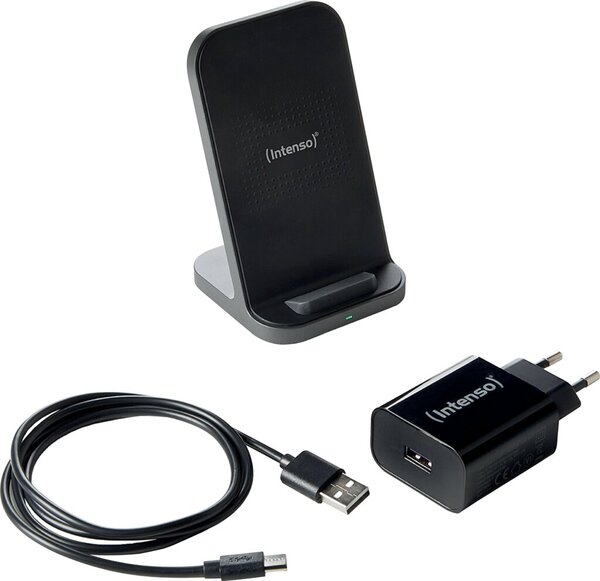 Wireless Charger BSA2, schwarz mit Standfuß, max. 15 Watt