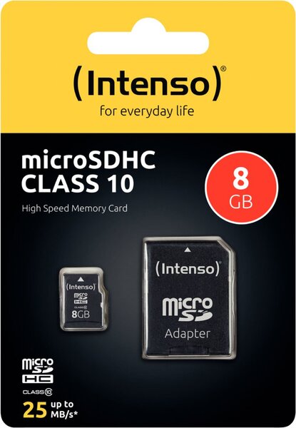 INTENSO MICRO Secure Digital Cards Class 10 8GB