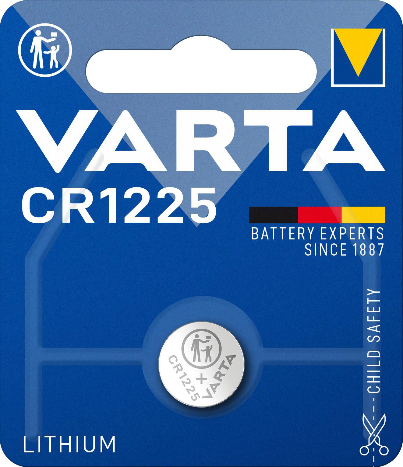 VARTA Electronics Batterie CR1225 Lithium 48 mAh 3V