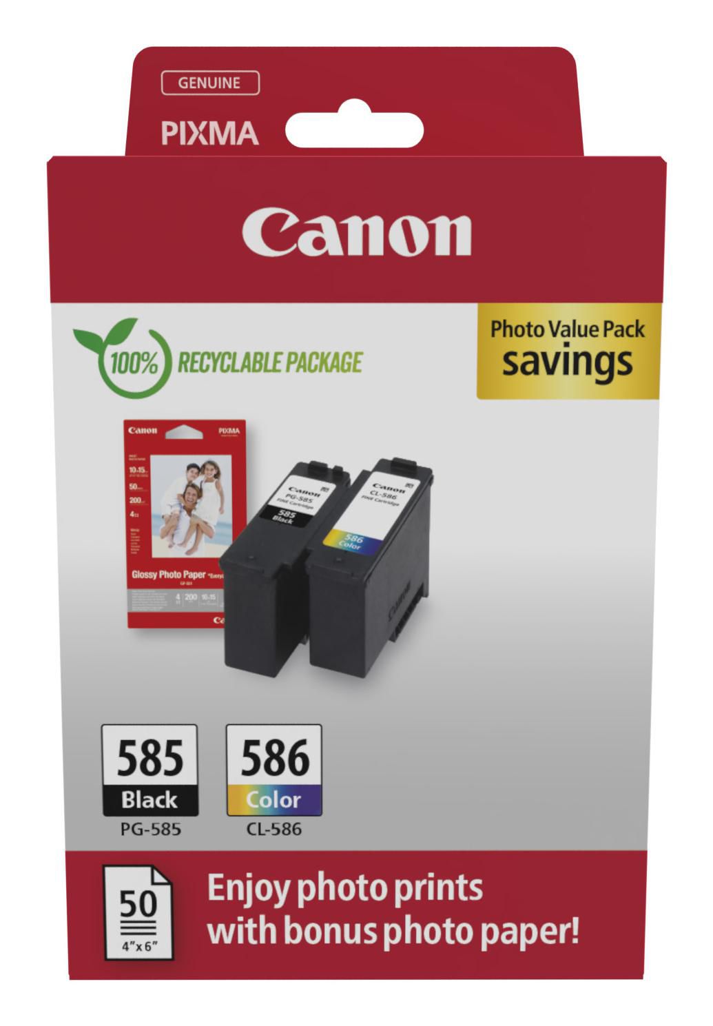 CANON PG-585 / CL-586 Photo Value Pack