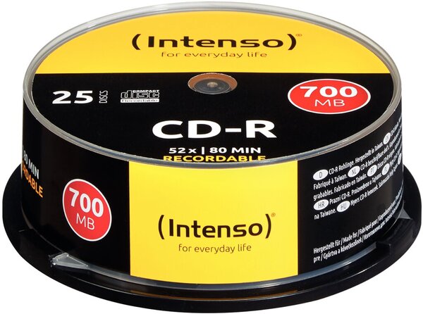 Intenso CD-R 80min/700MB, 25er Pack
