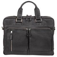 JÜSCHA Alassio Aktentasche CAMPO Leder schwarz