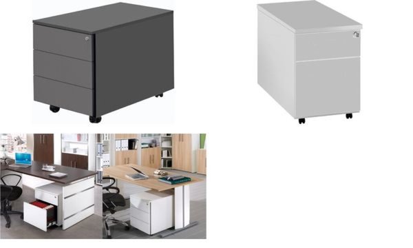 KERKMANN Trennwand für Metallschub Rollcontainer Trennwand / Querteiler für Met