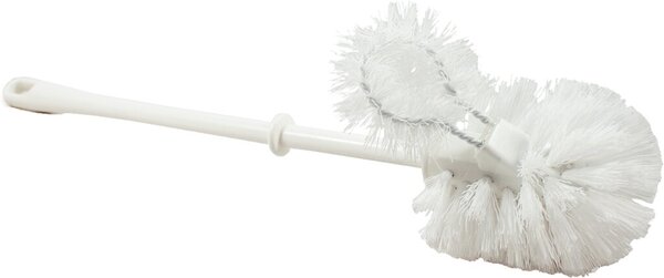 WC Bürste mit Randreiniger, Kunst- stoff PPN, weiß, ca. 40 cm lang