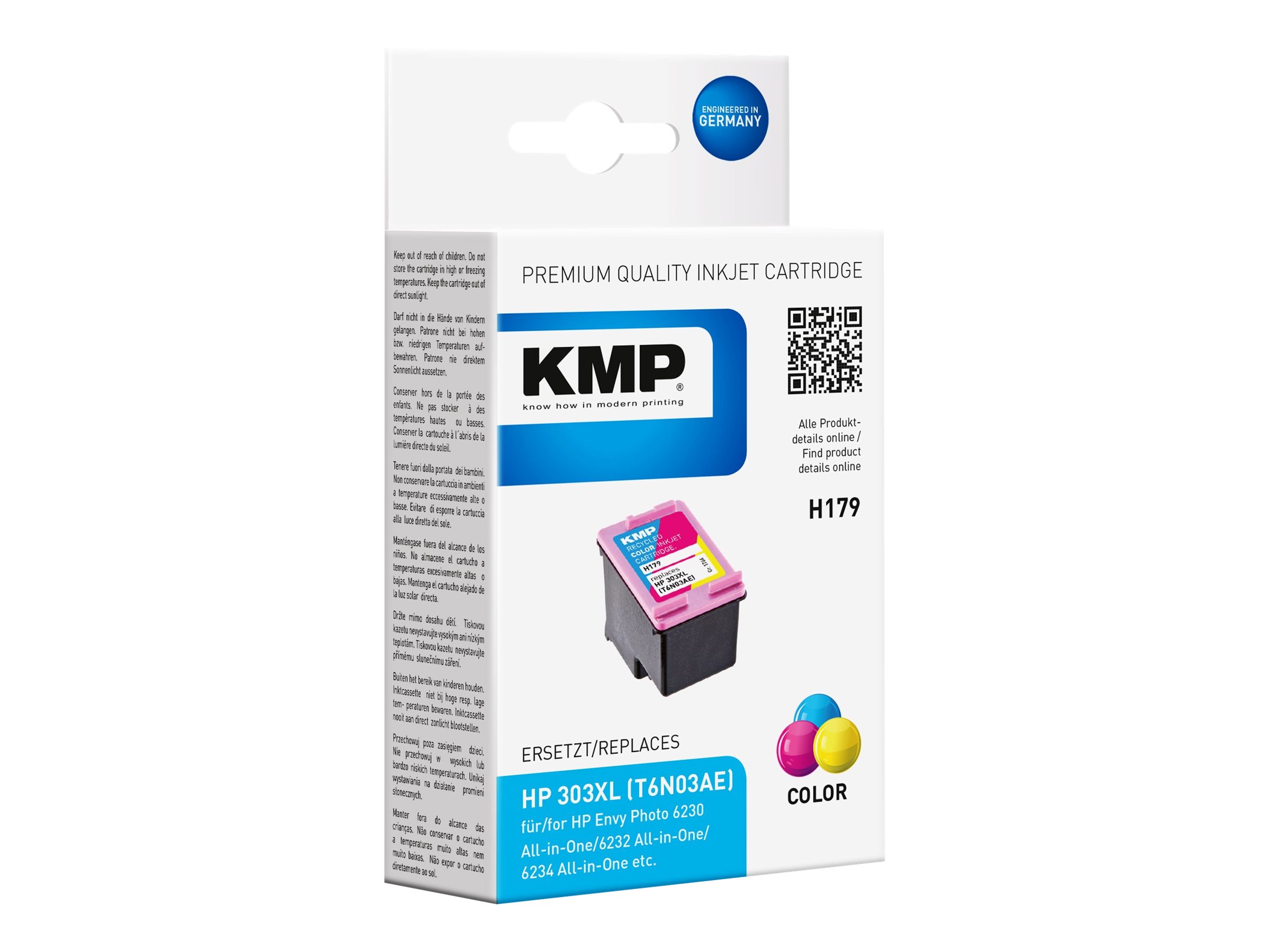 KMP Patrone HP 303XL (T6N03AE) comp. 3-Color 415 S. H179