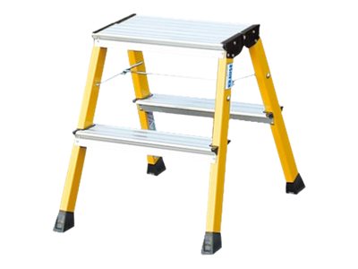 KRAUSE MONTO Rolly Doppel 130044 Klapptritt gelb 2x2 Stufen