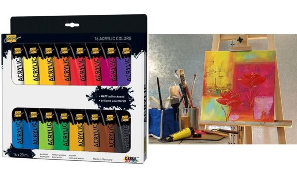 KREUL Acrylfarbe SOLO Goya Acrylic, 20 ml, 16er-Set (57601737)