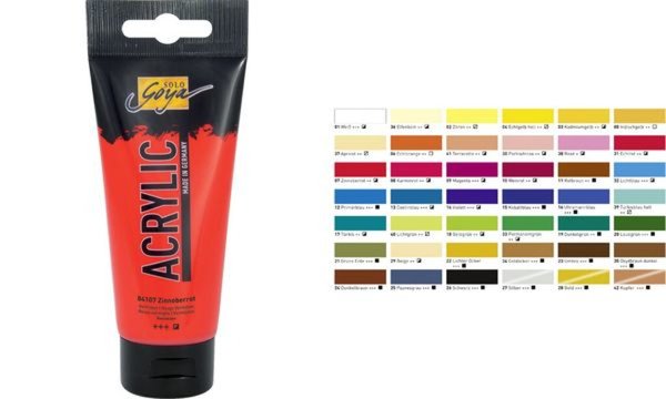 KREUL Acrylfarbe SOLO Goya Acrylic, schwarz, 100 ml (57601660)