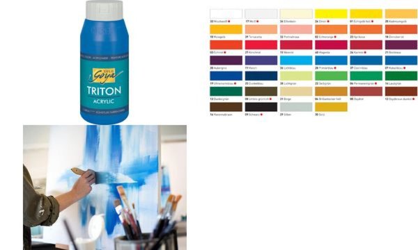 KREUL Acrylfarbe SOLO Goya TRITON, mischweiß, 750 ml (57601079)