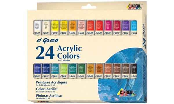 KREUL Acrylfarbe el Greco, 12 ml, 2 4er-Set (57601755)