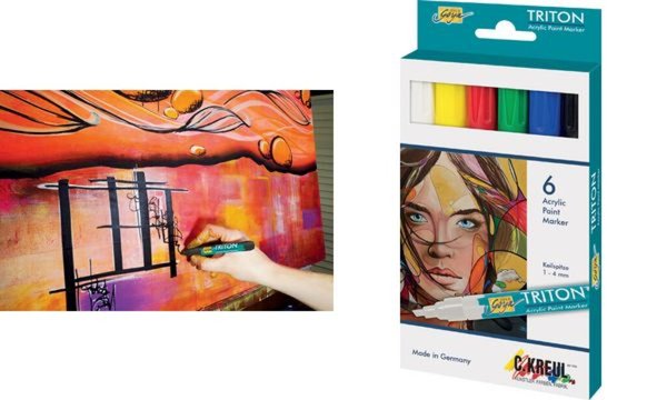 KREUL Acrylmarker TRITON Acrylic Ma rker, 6er-Set (57601787)