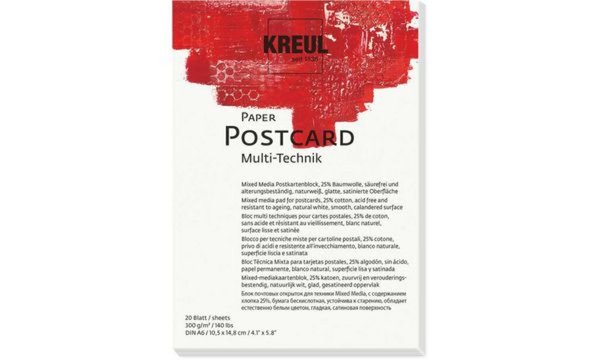 KREUL Künstlerblock Paper Postcard, DIN A6, 20 Blatt (57602157)