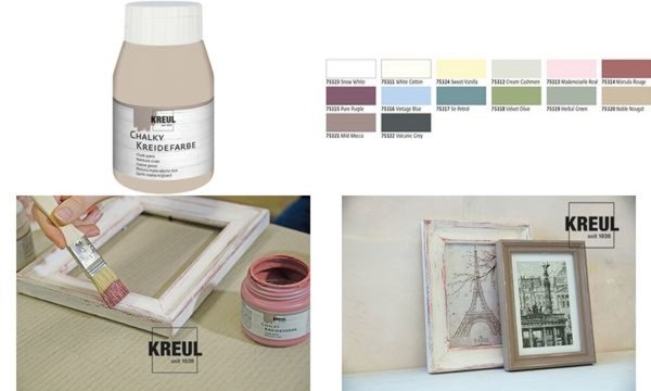 KREUL Kreidefarbe Chalky, Cream Cas hmere, 500 ml (57602115)