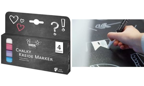 KREUL Kreidemarker Chalky, Medium, 4er-Set (57602343)