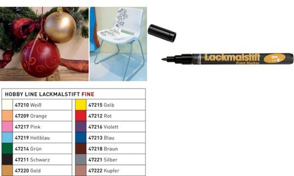 KREUL Lackmarker Gloss Paint Marke r, fine, gold (57601358)