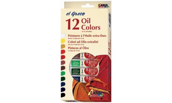 KREUL Ölfarbe el Greco, 12 ml, 12er -Set (57601513)