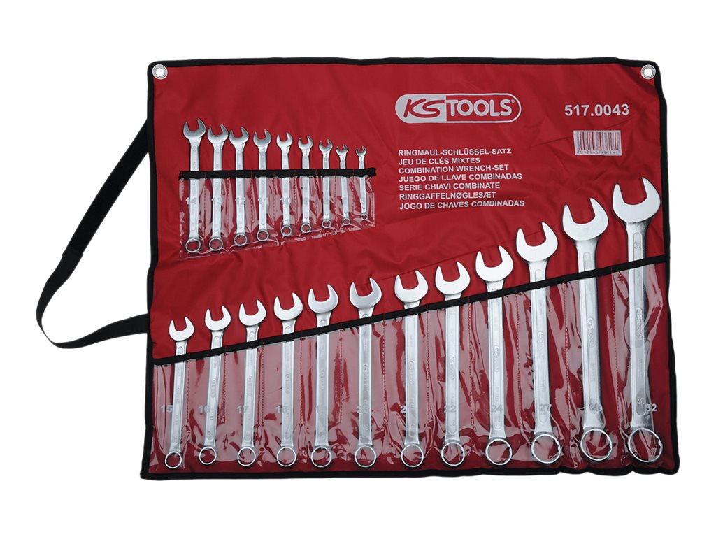 KS TOOLS Ringmaulschlüssel-Satz abgewinkelt 21-tlg. 517.0043