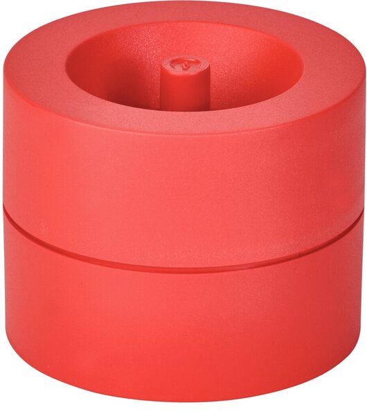 Klammernspender MAULpro Recycling rot, Oberfläche matt, ØxH: 7,3x6cm