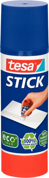 Klebestick ecoLogo, 40g, Lösungs- mittelfrei, 100% recyceltes Plastik.