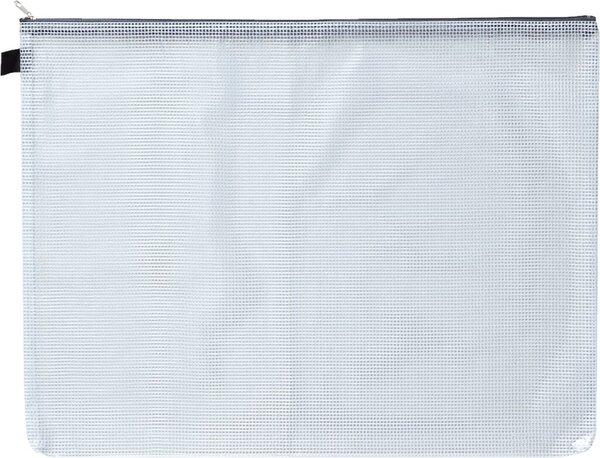 Kleinkrambeutel, A3, grau mit farbigem Reißverschluss