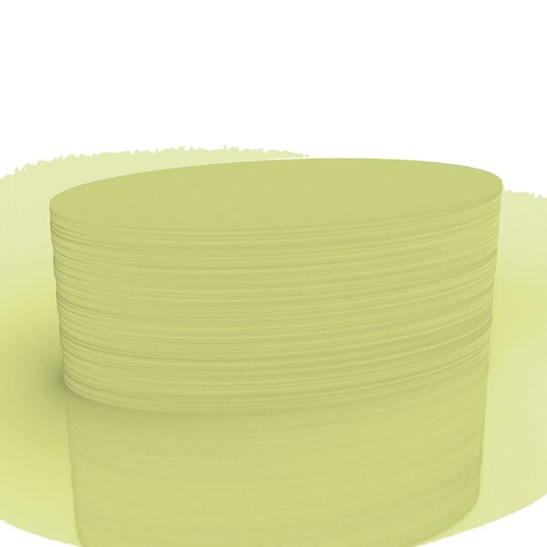 Kommunikationskarten gelb oval 192x111 mm 500 Stück