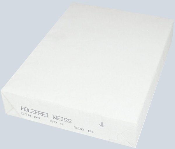 Kopierpapier A4, 80g, weiss, neutrale Ware