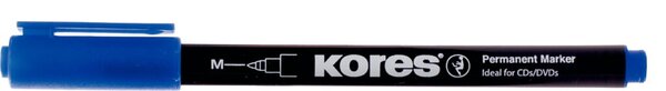 Kores Faserschreiber CD/DVD Marker blau, permanent