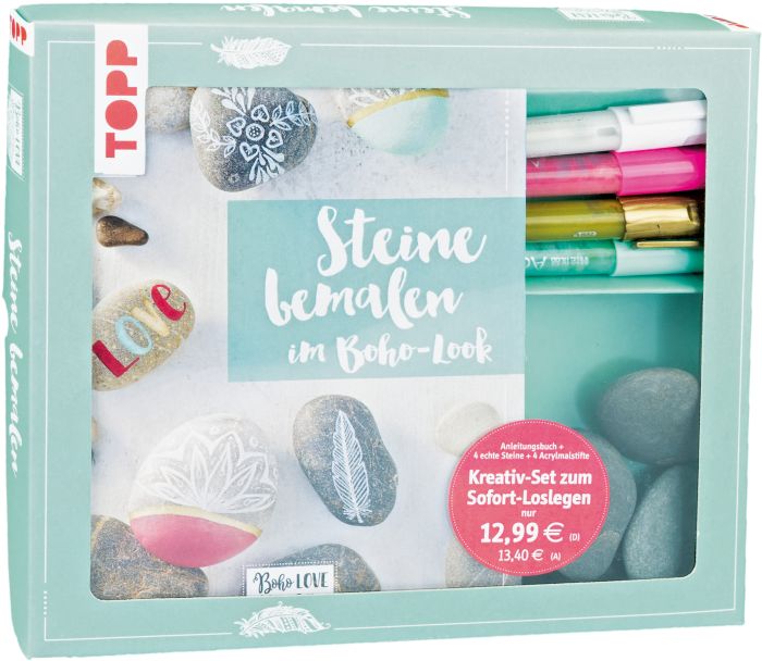 Kreativ-Set Steine bemalen, Nr: 4366 Kreativ-Set Steine bemalen, Nr: 4366