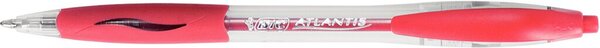 Kugelschreiber Atlantis, rot gummierte Griffzone