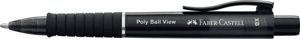 Kugelschreiber POLY BALL View schwarz, mit Großraummine M,