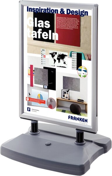 Kundenstopper A1 für Außenbereich befüllbarer Kunststofffuß, 2 Rollen, Kundenstopper A1 für Außenbereich befüllbarer Kunststofffuß, 2 Rollen,