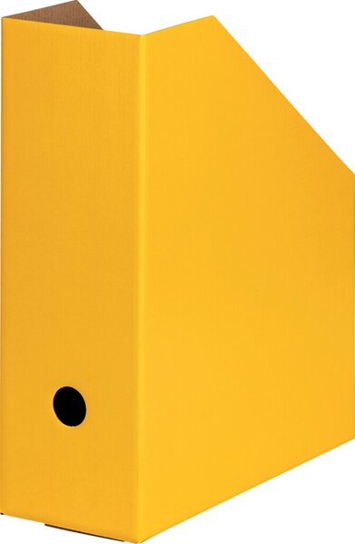 Stehsammler A4 gelb Pappe extra breit, Rückenbreite 10,5cm