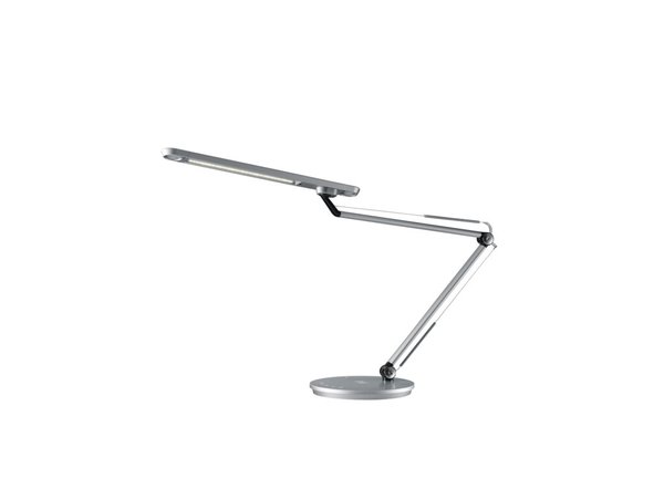 LED-Tischleuchte Smart 2-in-1 silber und kabelloses Ladegerät mit Induktion