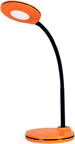 LED-Tischleuchte Splash mandarin 3-stufig dimmbar, flex. Schwanenhals