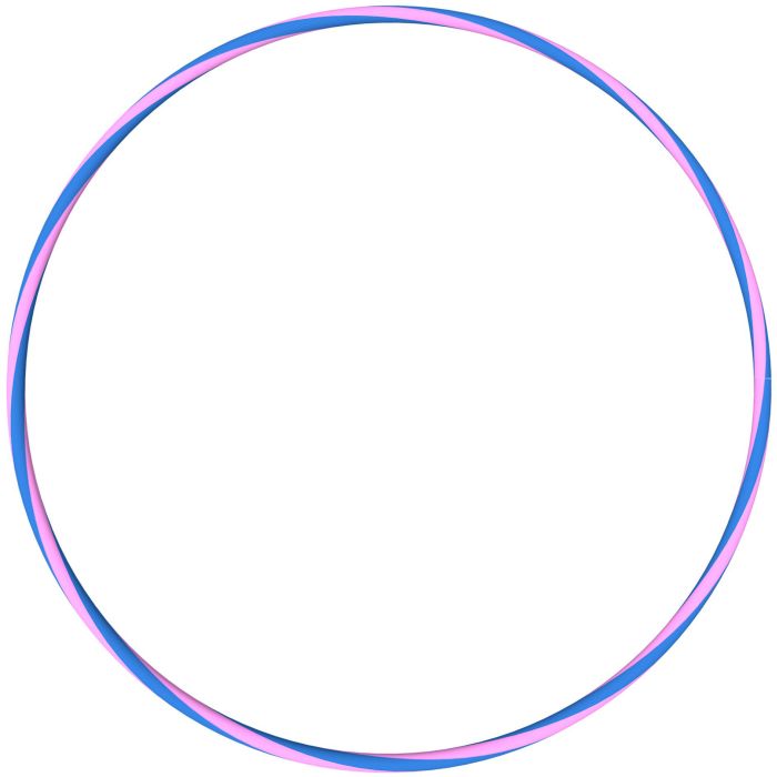 LED Hoop Fun 78 cm, pink/blau, Nr: 60081