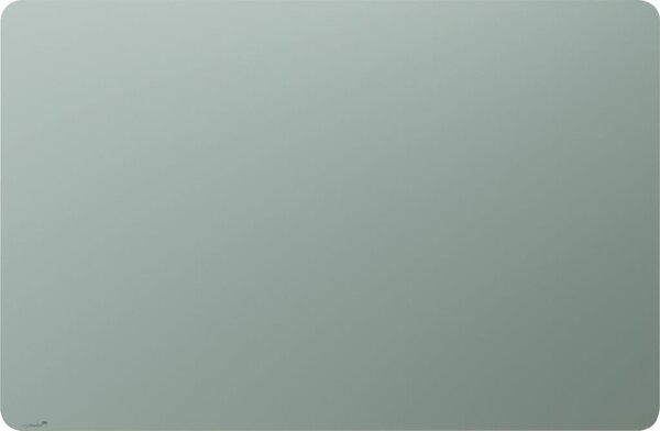 Glasboard matte 100 x 150 cm runde Ecken, Sage Green, matte Oberfläche
